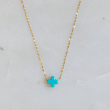 Load image into Gallery viewer, So Very Blessed Cross Necklace: Blue
