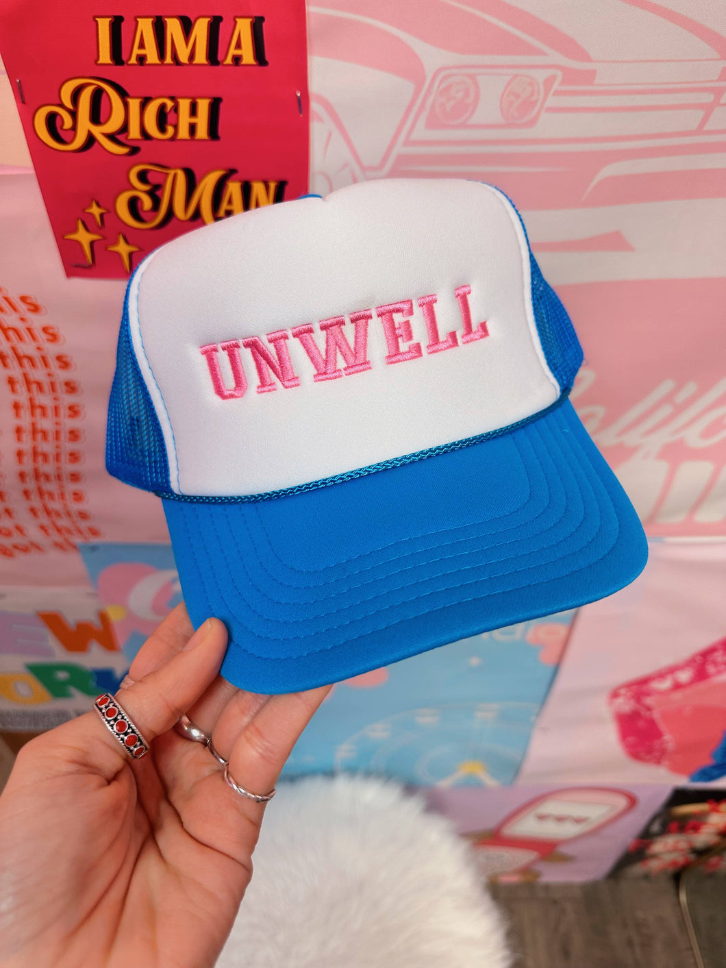 UNWELL Trucker Hats-Embroidery