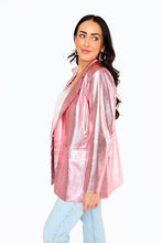 Load image into Gallery viewer, Avery Begonia Metallic Blazer- Buddy Love
