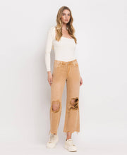 Load image into Gallery viewer, 90&#39;s Vintage High Rise Crop Flare Jeans - KISS OF CALIFORNIA
