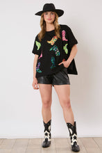 Load image into Gallery viewer, Kick Up your Cowboy Boots Sequin Top
