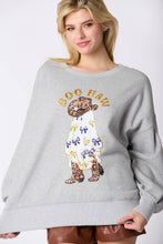 Load image into Gallery viewer, Boo Haw Embroidered Halloween Sweatshirt
