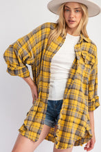 Load image into Gallery viewer, Falling for You Plaid Button Up Long Sleeve
