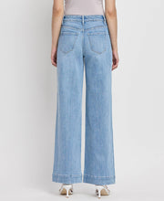 Load image into Gallery viewer, HIGH RISE WIDE TROUSER JEANS
