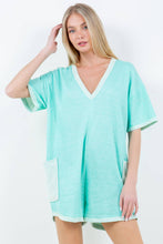 Load image into Gallery viewer, Timeless Treasures Mint Romper
