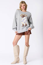 Load image into Gallery viewer, Boo Haw Embroidered Halloween Sweatshirt
