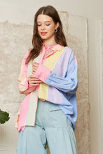 Load image into Gallery viewer, Confetti Cake Button Up Pastel Top
