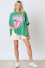 Load image into Gallery viewer, Rolling Stones Graphic Oversized T-Shirt - DEEP GREEN
