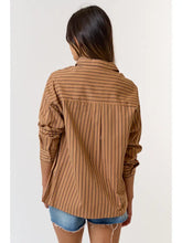 Load image into Gallery viewer, Cocoa Long Sleeve Pocket Blouse
