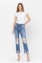 Load image into Gallery viewer, High Rise Released Hem Crop Straight Pants
