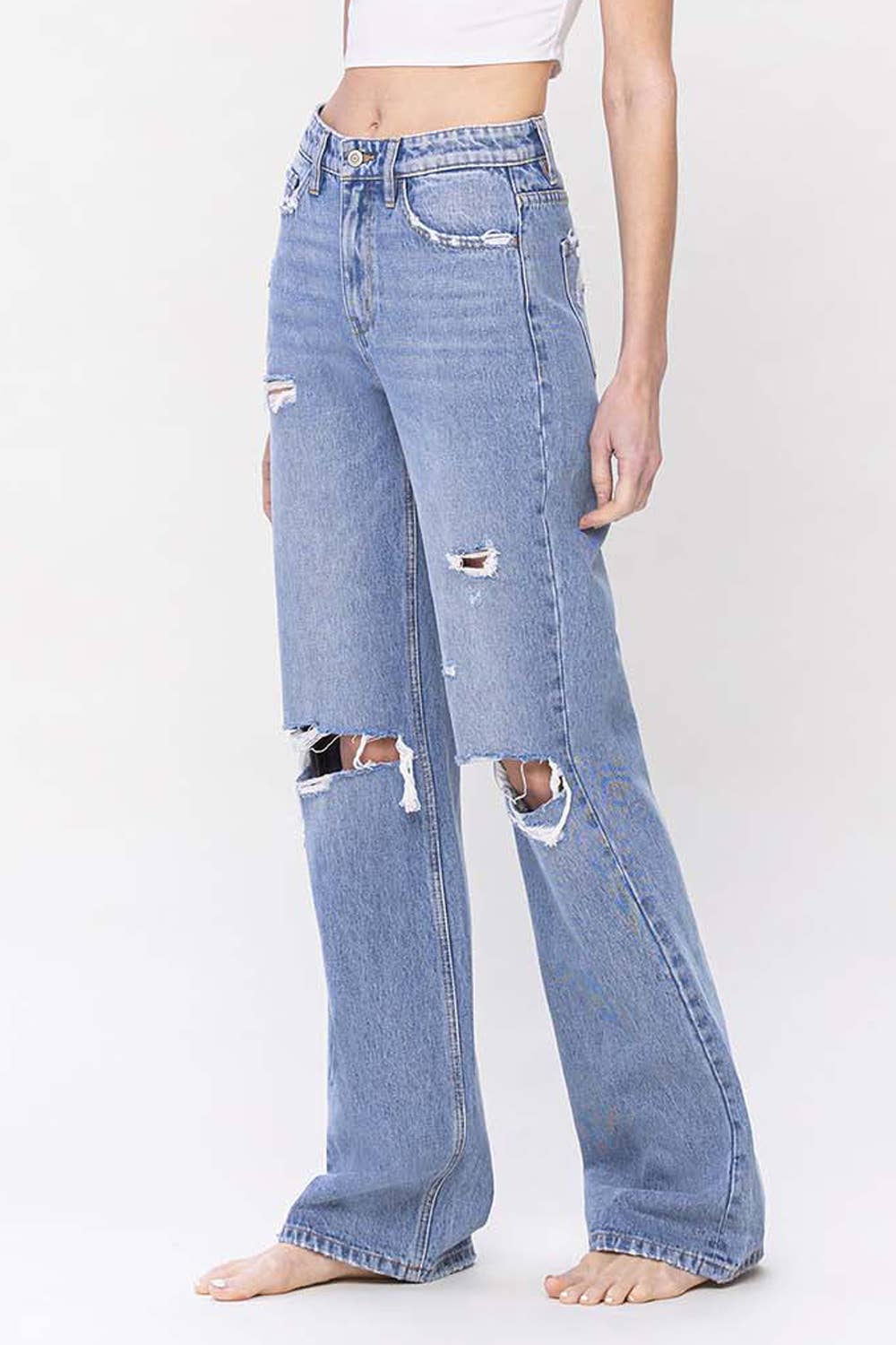 Flare Vintage High Rise Rigid Jeans