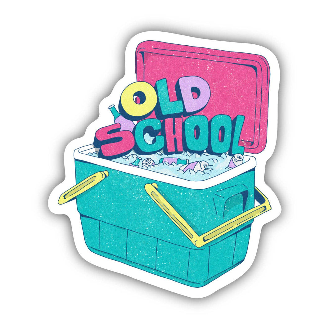 Old School Cooler Sticker
