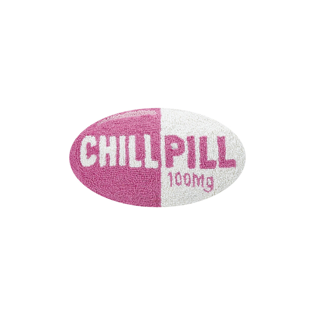 Chill Pill Hot Pink Pillow