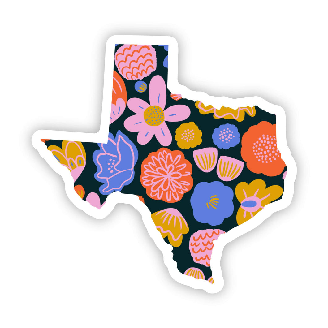 Texas Sticker - Colorful Flower