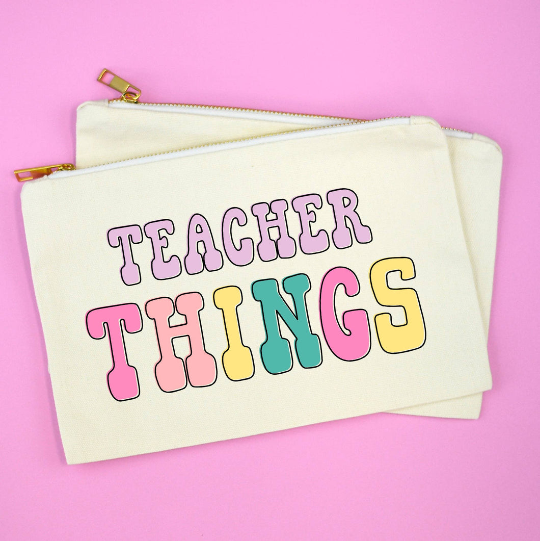 Teacher Things Cosmetic Bag