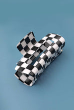 Load image into Gallery viewer, Jumbo Checkered Hair Claw Clip
