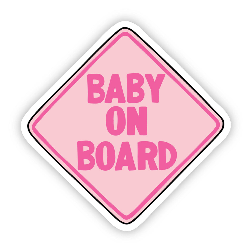 Baby on Board Pink Sticker