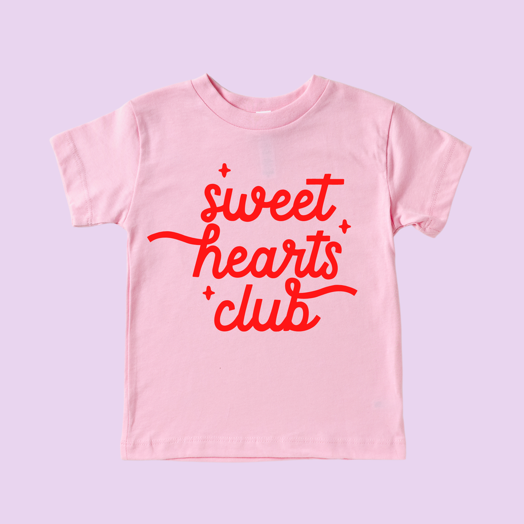 Sweet Hearts Club Valentines Day Youth Tee