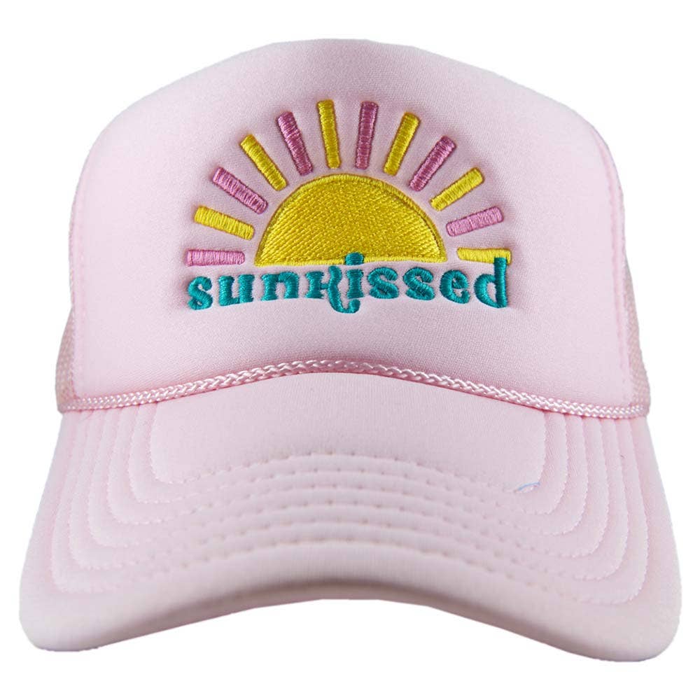 Sunkissed Trucker Hat: Light Pink