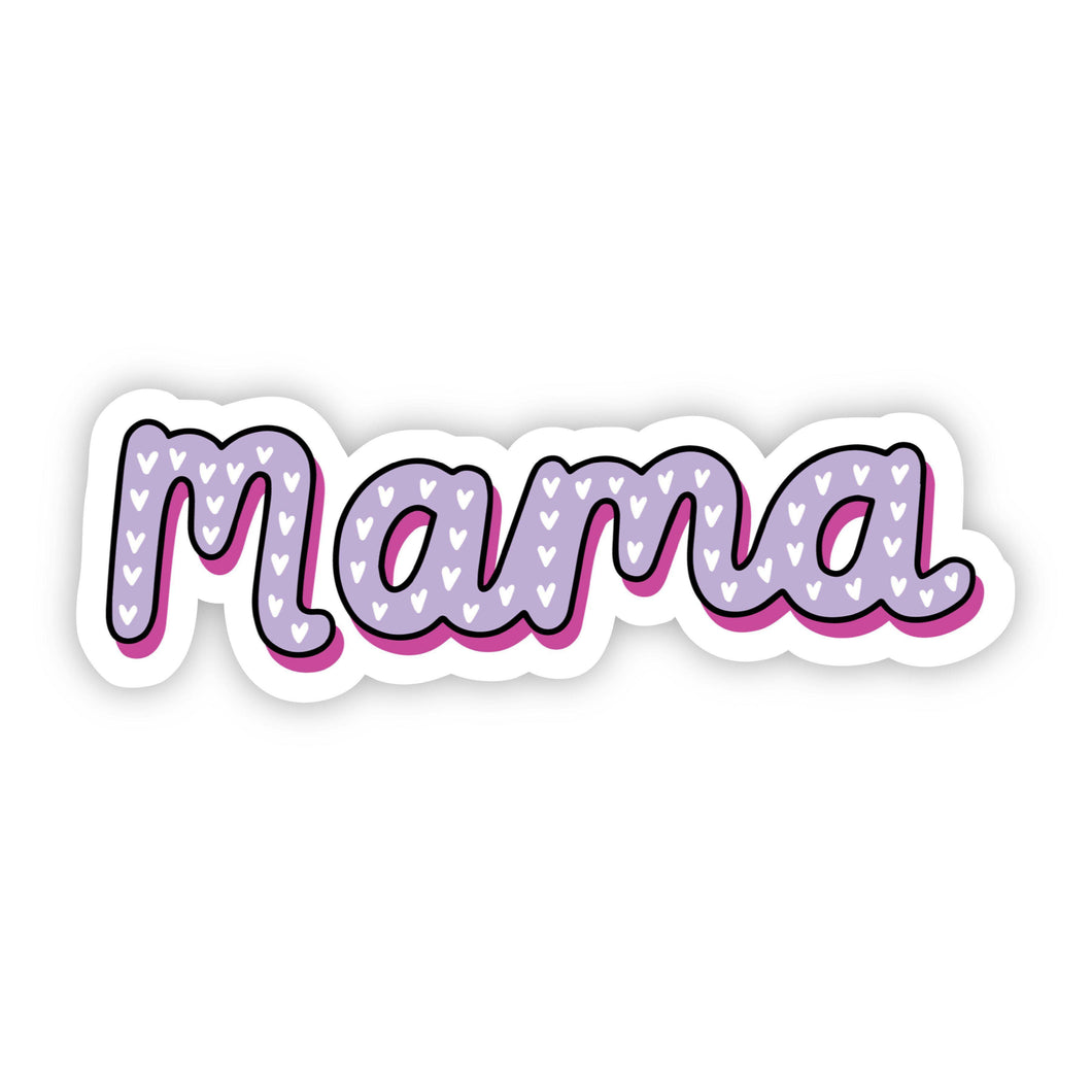 Mama Purple Mini Hearts Sticker