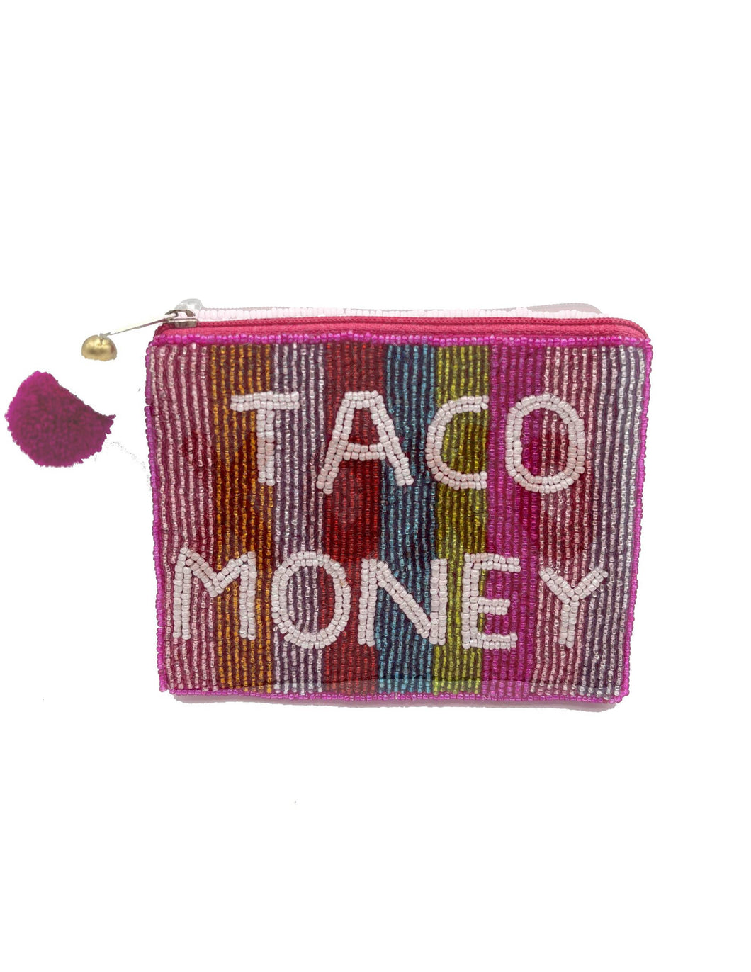 Tacos Money Beaded Coin Purse