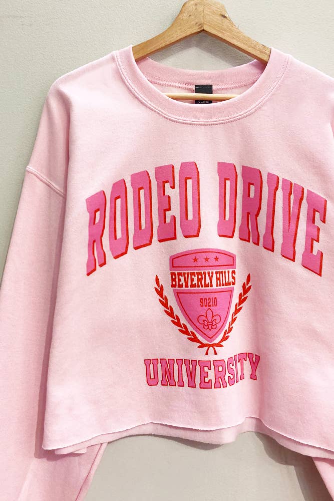 Rodeo Drive University Cropped Sweatshirt