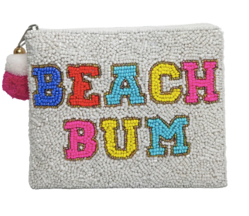 Beach Bum Beaded Coin Bag