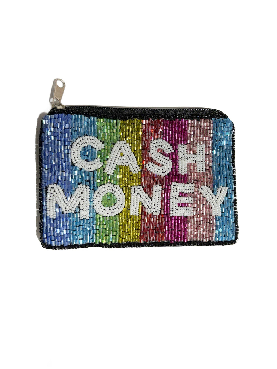 CASH MONEY Beaded Mini Coin Purse