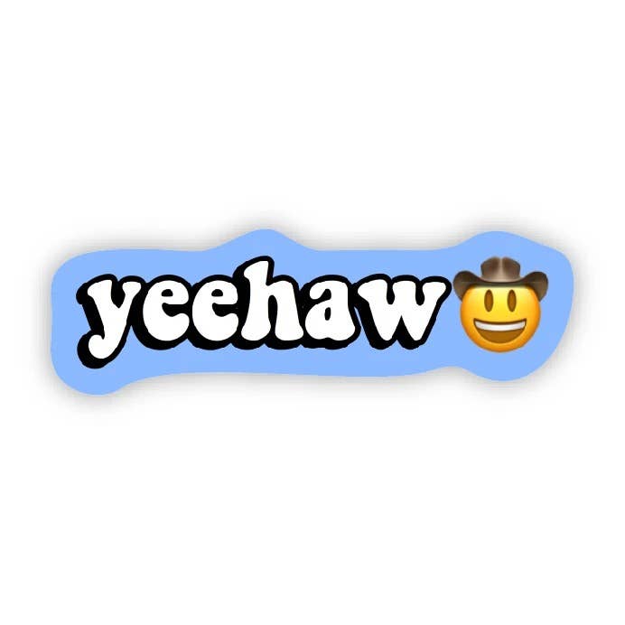 Yeehaw Cowboy Sticker
