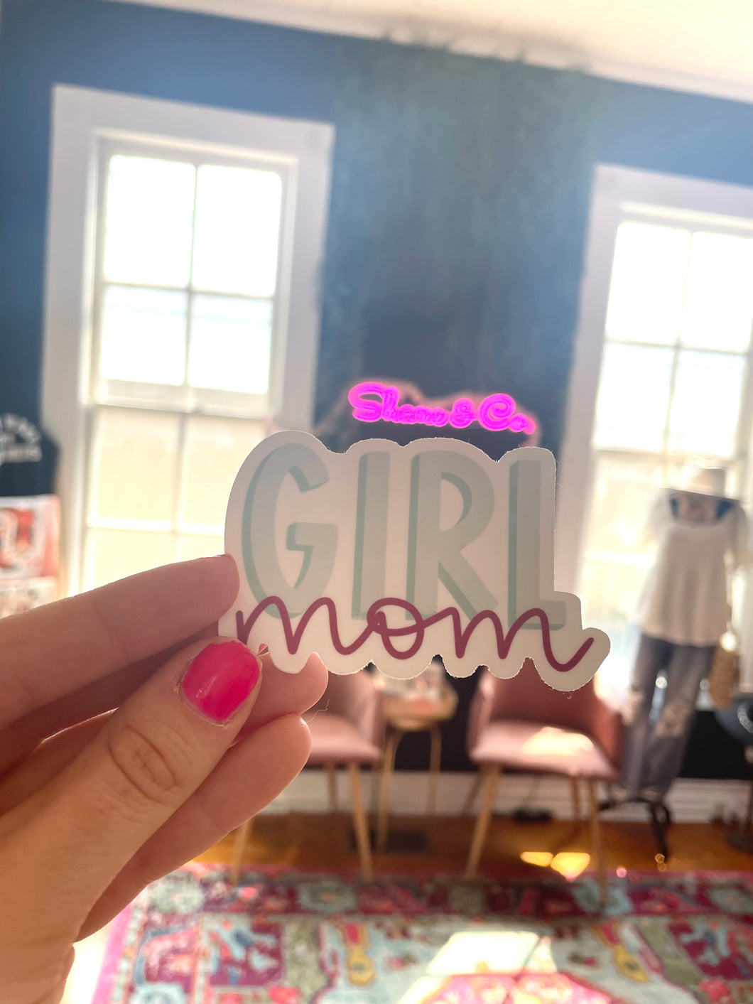 Girl mom sticker